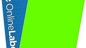 Fluorescent Green Sticker Paper, 100 Sheets, 8.5 x 11 Full Sheet Label, Inkjet or Laser Printer, Online Labels