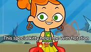 this special kitty helps me with flotation🔥💯🔛🔝 #totaldrama #dramarama #meme #funny #trending #foryou #fyp