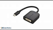 USB C to DVI Adapter (USB-C to DVI) - Thunderbolt 3 Port Compatible | Cable Matters