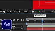 How to take a screenshot in After Effects