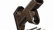 Evergreen Flag Bracket Two-Position 45 and 90 Degree | Cast Iron | Bronze| Hardware Incl | Outdoor Home | Residential or Commercial | Pole - Not Included
