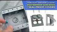 How to Install Weatherproof Electrical Outlet Gang Boxes and Seal Proof Protect Covers