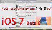 HOW TO UPDATE iPHONE 4, 4s, 5 to iOS 7 ipsw Download