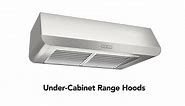 Broan-NuTone Glacier BCSQ1 30 in. 375 Max Blower CFM Convertible Under-Cabinet Range Hood with Light in Stainless Steel BCSQ130SS