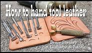 Leather tooling basics tutorial for beginners with Craftools and other select #leathercraft tools
