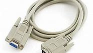 3 Foot DB9 Male to Female RS232 Extension Serial Cable - 28 AWG Shielded