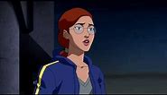 Oracle and Bruce discussion and fight scene Young Justice outsiders