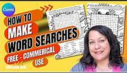 How to Create Word Searches from Scratch - Commercial free and Generators