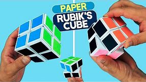 How to Make Paper 2x2 Rubik's Cube. DIY Origami Magic Infinity Cube. Easy paper crafts