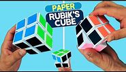 How to Make Paper 2x2 Rubik's Cube. DIY Origami Magic Infinity Cube. Easy paper crafts