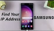 How To Find Your IP Address On Samsung Phone