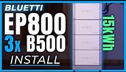 BLUETTI EP800 B500 INSTALL - 7600W 120V/240V home Backup