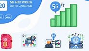 5G Network Animated Icons | After Effects