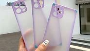 BANAILOA Square Clear Cute Purple Phone Case