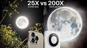 iPhone 15 Pro Max VS Huawei Mate 60 Pro Plus Live Zoom Test Comparison