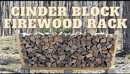 Cinder Block Firewood Rack - DIY With No Tools!