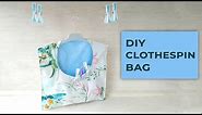 How to Make a Clothespin Bag to Glam up Your Laundry Days | FREE PATTERN