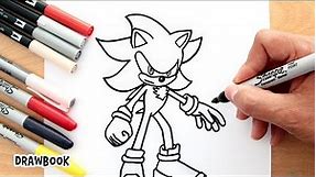 How to draw SHADOW | Sonic The Hedgehog