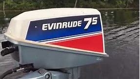 1980 Evinrude 7.5hp outboard motor