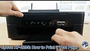 Epson Expression Home XP-2205: How to Print a Nozzle Check Test Page