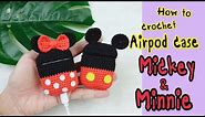 How to crochet Airpod cases : Mickey&Minnie Mouse (US English Pattern)