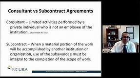 Consultant vs Subcontract Agreements