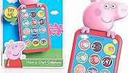 Just Play Peppa Pig Have a Chat Cell Phone, Toy Phone with Realistic Sounds and Light Up Buttons, Kids Toys for Ages 3 Up