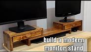 How to build a DIY Wooden Monitor Stand with Drawer