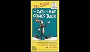 Dr. Seuss Beginner Book Video: The Cat in the Hat Comes Back (Goldstar Video Print)