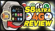 Smartwatch S8 ULTRA 4G com ANDROID, GPS, WIFI e CAMERA - REVIEW DETALHADO!