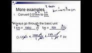 Metric Units and Dimensional Analysis