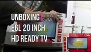 20 inch TV EGL LCD unboxing