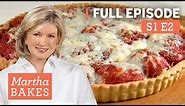 Martha Stewart Makes Tomato Tart & Apple Pie with Butter Pie Crust | Martha Bakes S1E2 "Pâte Brisée"