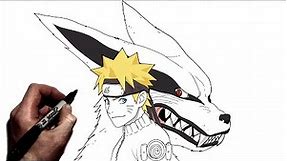 How To Draw Naruto and Kurama | Step By Step | Naruto