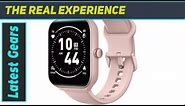 Faweio Smartwatch IDW16-Pink Review: Alexa, Bluetooth Calls, and Fitness Tracking!