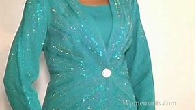 Green Designer Suit for Women Church Suit - Donna Vinci