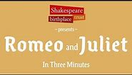 3-Minute Shakespeare - Romeo and Juliet | Animated Shakespeare Summaries
