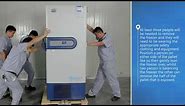 How to remove a ULT freezer from a pallet - Haier Biomedical