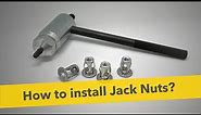 Jack Nut Installation Using the FAR KJ15 Rivnut Tool