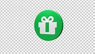 Gift Box Icon Rotating