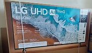 Unboxing & Setup | LG 65 Inch Class UQ8000 AUB series LED 4K UHD | Smart webOS 22 w/ ThinQ AI TV