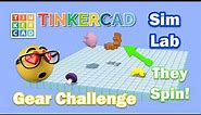 Tinkercad Sim Lab Gear Challenge Learn the NEW Connectors #STEM Genius 🤯