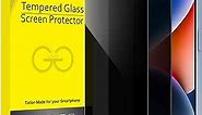 JETech Privacy Screen Protector for iPhone 14 Plus 6.7-Inch, Anti Spy Tempered Glass Film, 2-Pack