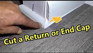 How to Cut End Cap or Return on Quarter Round Molding