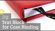 DIY Text Block | Case Bookbinding Tutorial | Sea Lemon