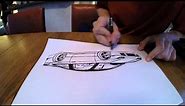iDraw: How to draw a Nissan 180SX Type-X