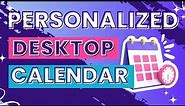 Designing a Personalized Desktop Calendar with Canva - A Beginners Guide