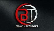 BT logo design || How to make BT logo || YouTube channel logo || Pixellab🔥🔥