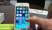 Straight Talk iPhone 5s Unboxing and Initial Setup