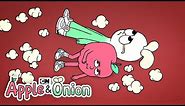 Sneaking Into Hot Dog's Movie | Apple & Onion | Cartoon Network